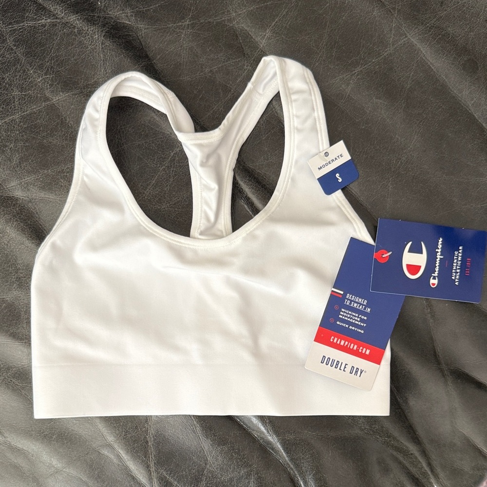 Champion Women's Classic White Sports Bra